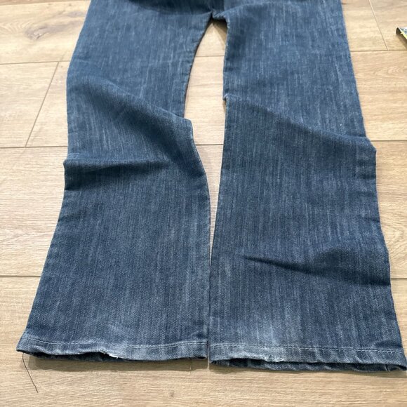 Levis 511 Slim Straight Leg Jeans Womens 16 Blue Dark Wash Mid Rise Zip 28 X 28 - Picture 6 of 14